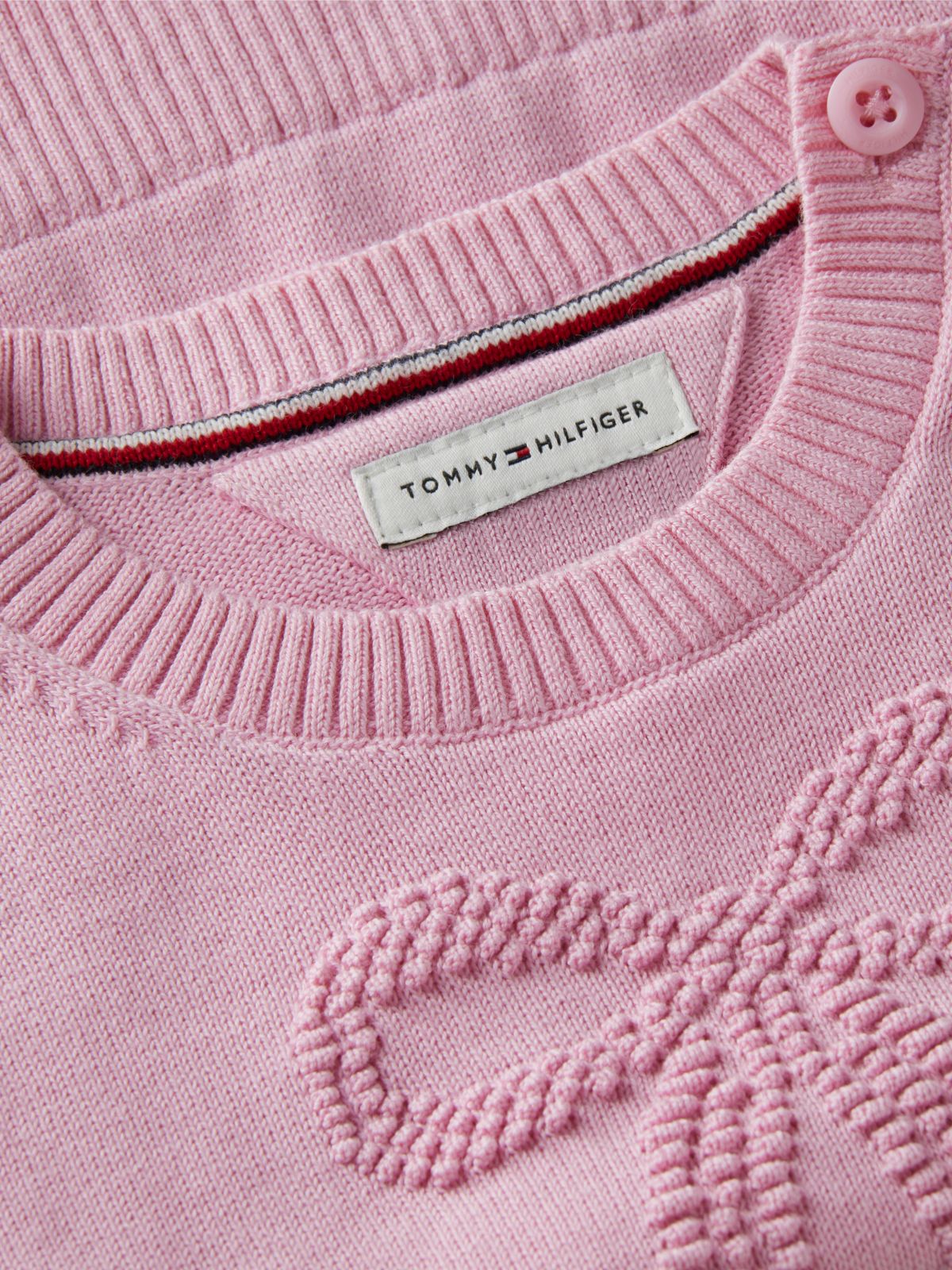 Essential Intarsia Jumper — Pink