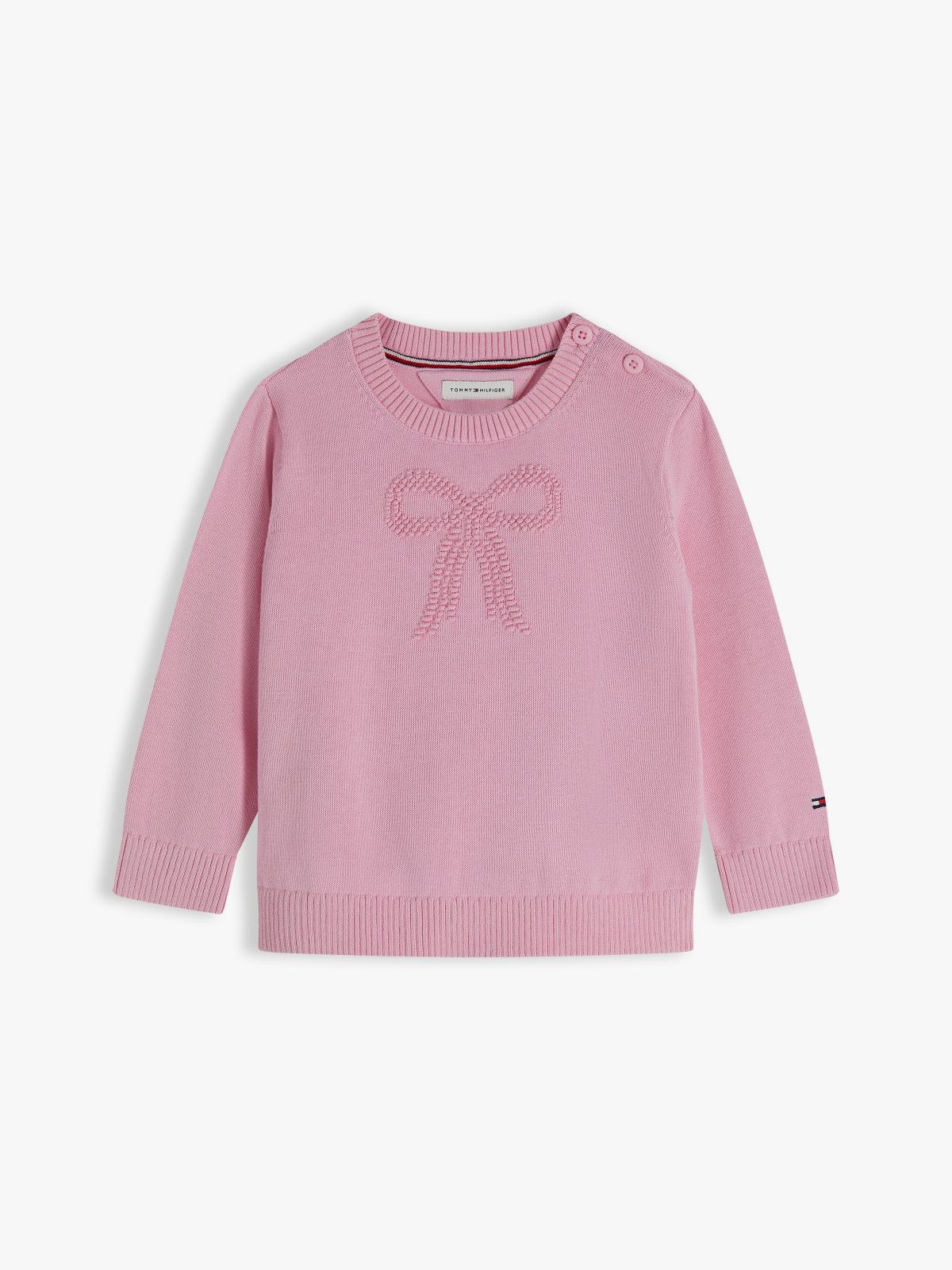 Essential Intarsia Jumper — Pink