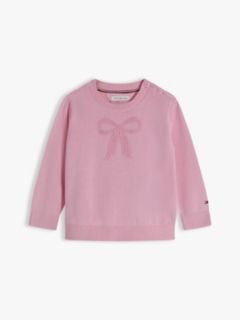 Essential Intarsia Jumper — Pink 1