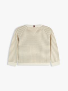 Essential Stripe Cardigan — Beige 2