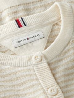 Essential Stripe Cardigan — Beige 3