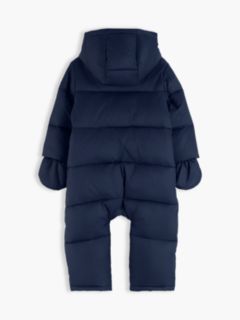 Zip-Thru Snowsuit With Mittens And Booties — Blue 2