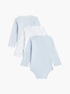 3-Pack Long Sleeve Bodysuits Gift Box — Blue 3