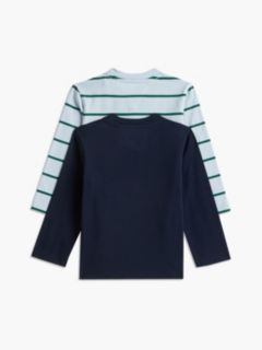 2-Pack Stripe Long Sleeve T-Shirts — Blue 2