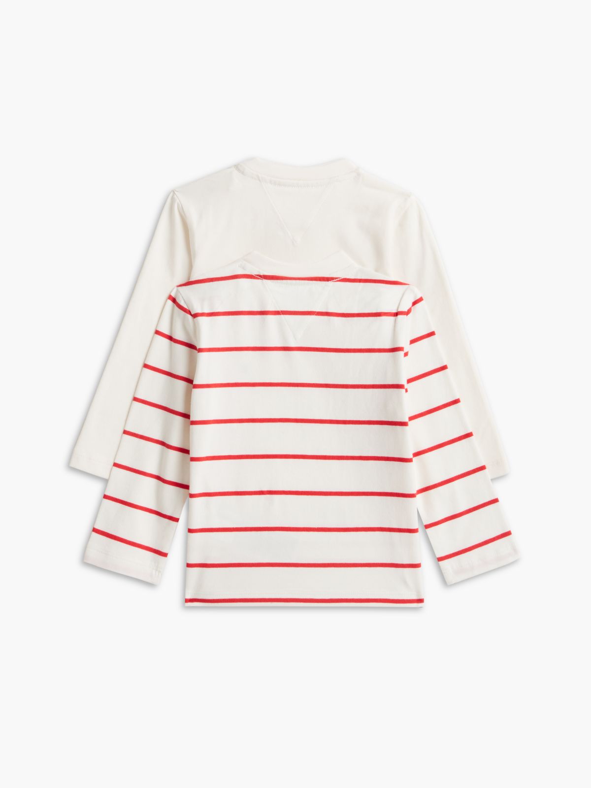 2-Pack Stripe Long Sleeve T-Shirts — White
