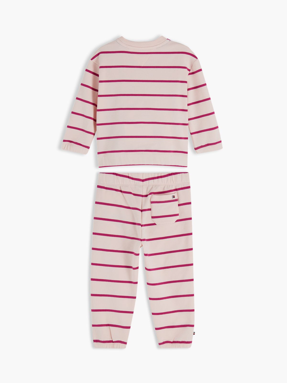 Heart Flag Sweatshirt And Joggers Set — Pink