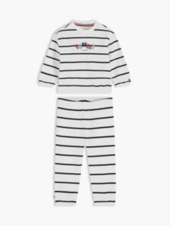 Heart Flag Sweatshirt And Joggers Set — White 1