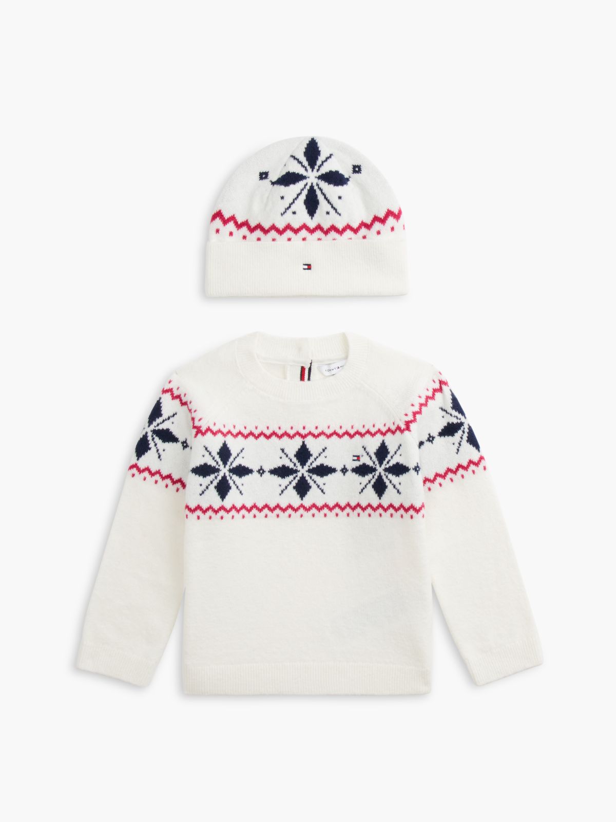 Fair Isle Relaxed Jumper And Beanie Set — Yellow