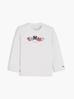 Logo Long Sleeve T-Shirt — White 1