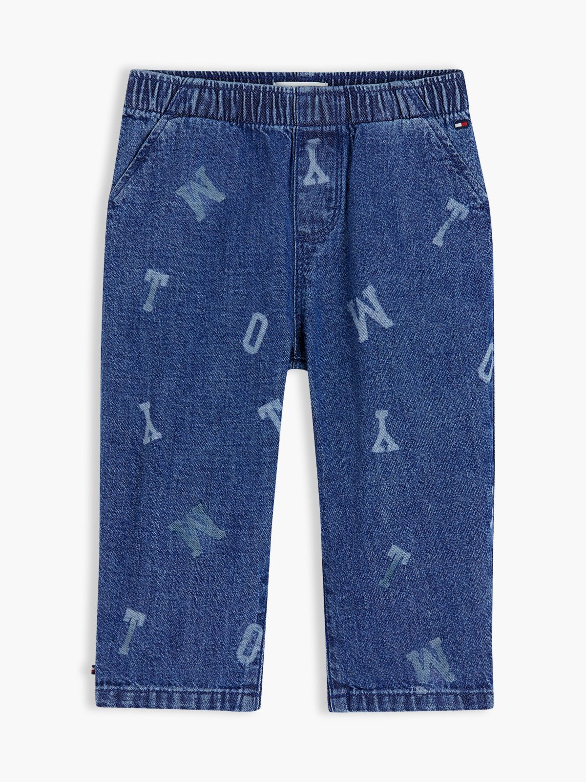 Logo Elasticated Waist Jeans — Denim