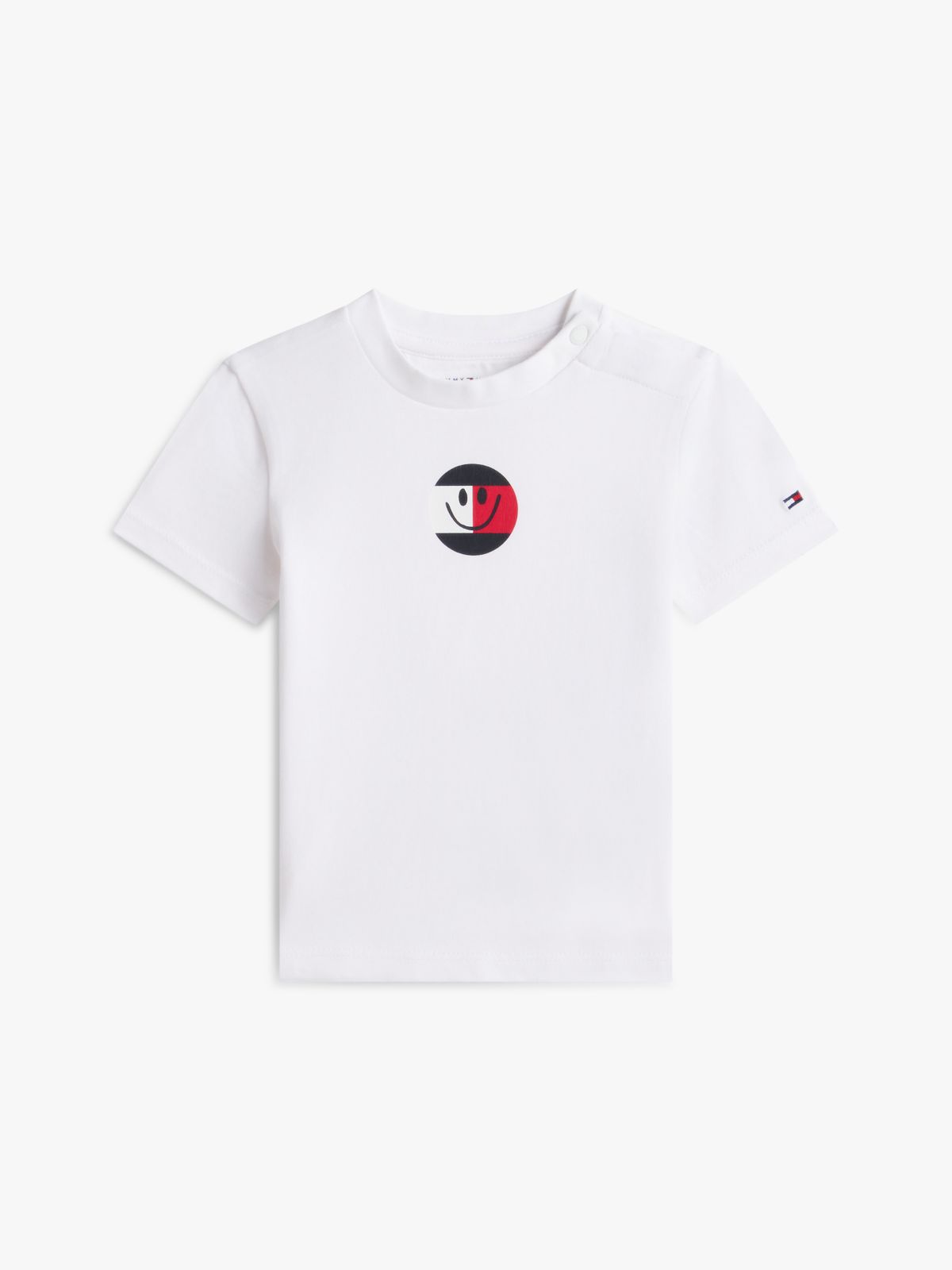 Smiley Logo Jersey T-Shirt — White