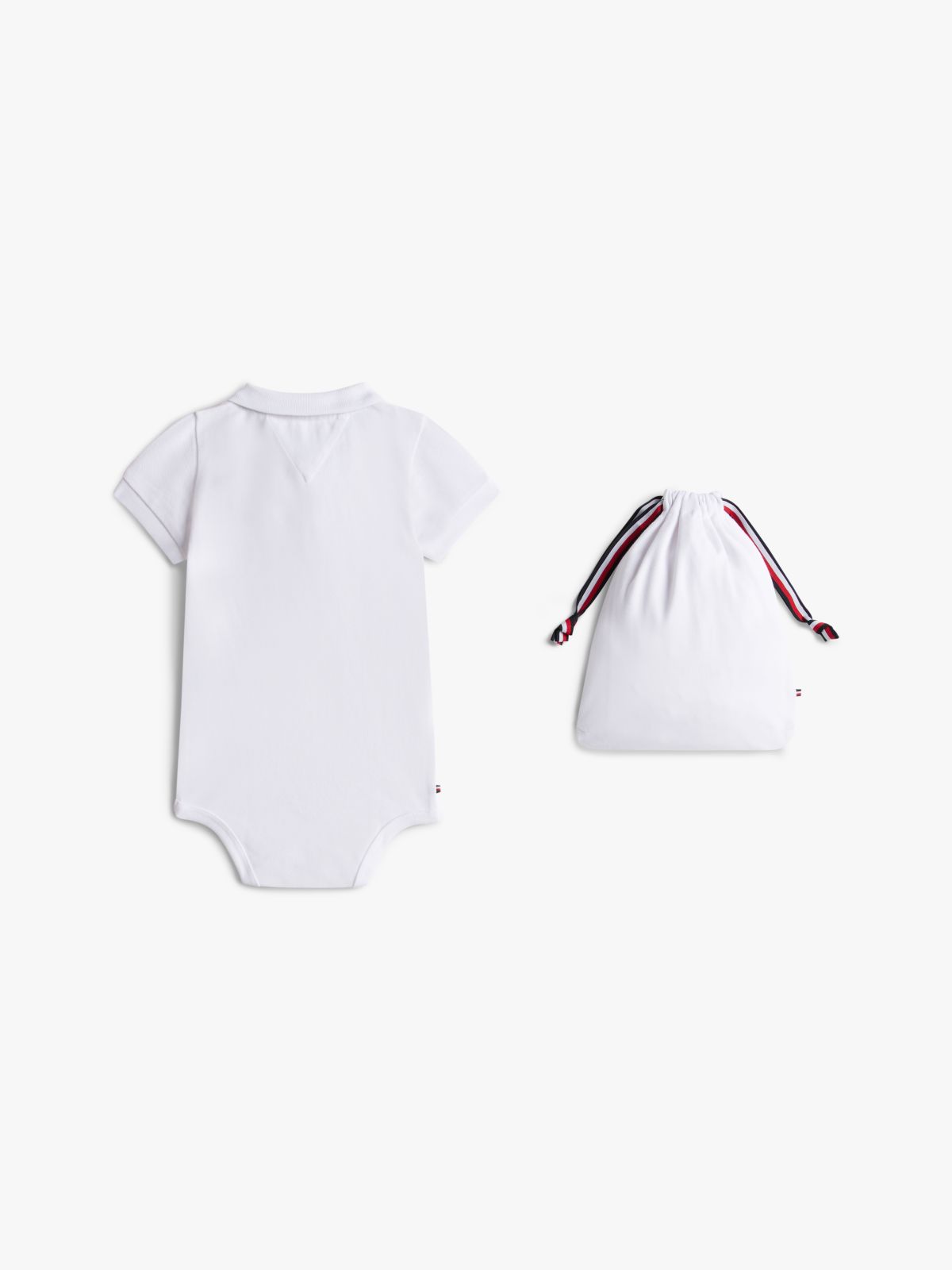 Essential Polo Shirt Bodysuit Gift Set — White