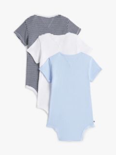 3-Pack Ribbed Bodysuits Gift Box — Blue 3