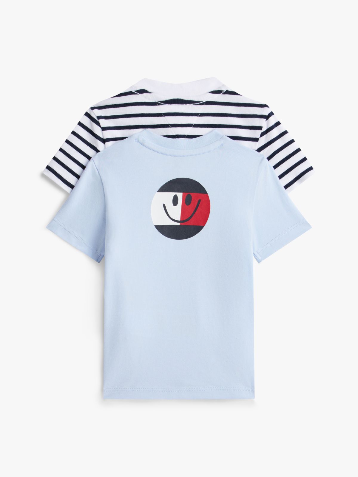2-Pack Back Smiley Logo Jersey T-Shirts — Blue