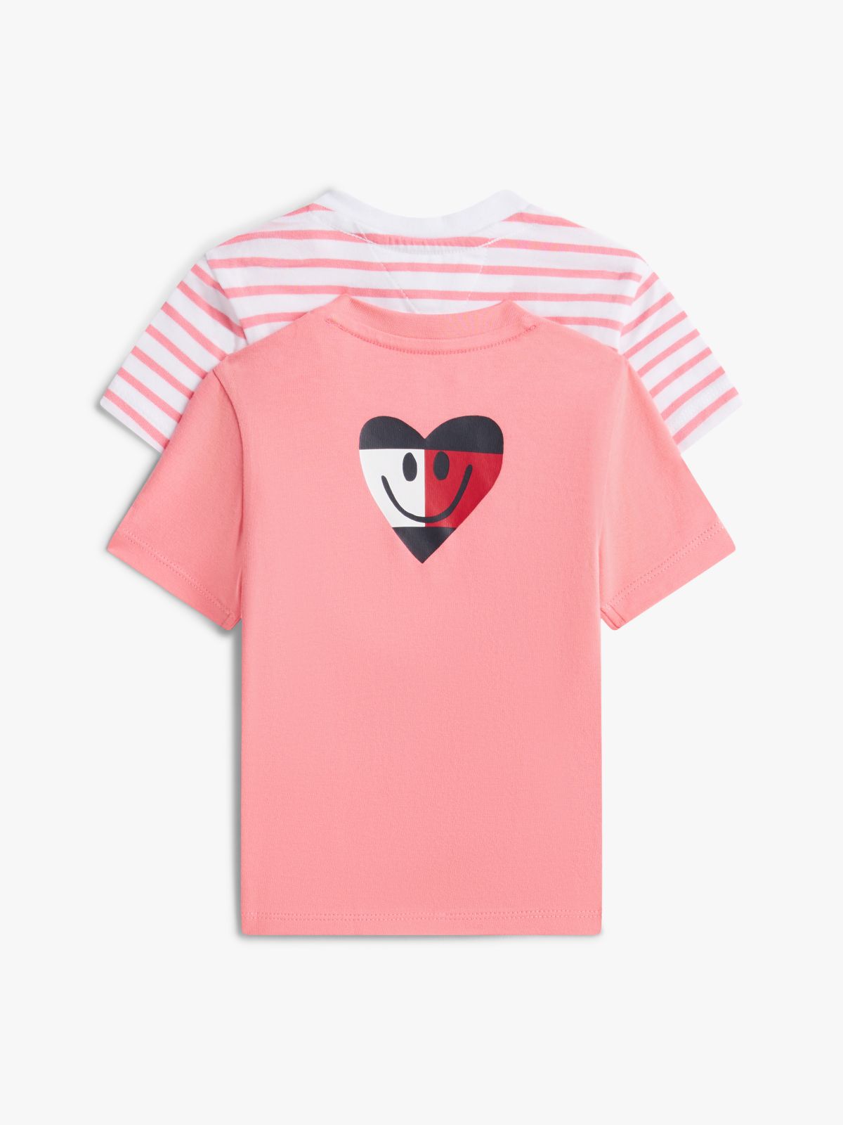 2-Pack Back Smiley Logo Jersey T-Shirts — Pink