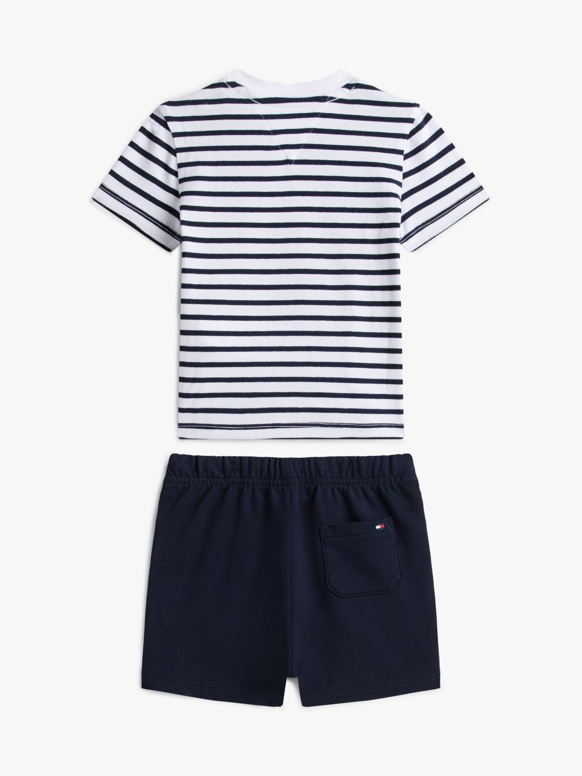 Essential Stripe T-Shirt And Shorts Set — Blue