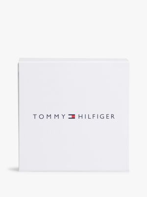 beige essential dungaree shorts and t-shirt gift box for newborn tommy hilfiger
