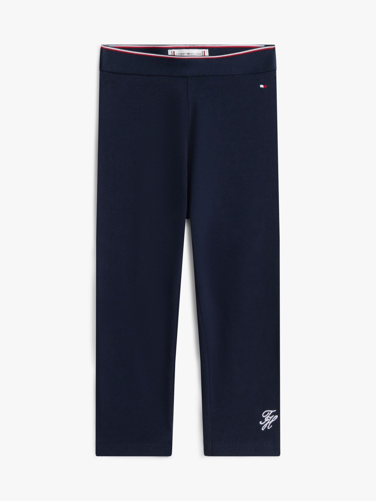 Essential Global Stripe Waistband Leggings — Blue