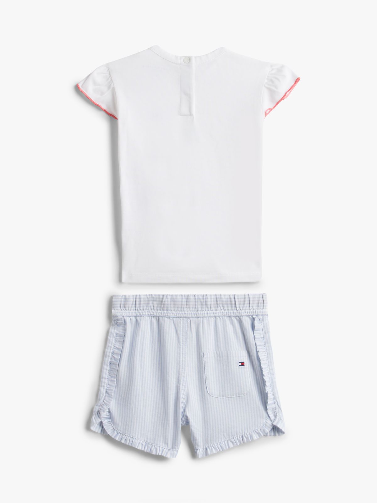 Ithaca Stripe T-Shirt And Shorts Set — Blue
