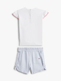 Ithaca Stripe T-Shirt And Shorts Set — Blue 3