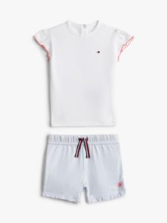 Ithaca Stripe T-Shirt And Shorts Set — Blue 1