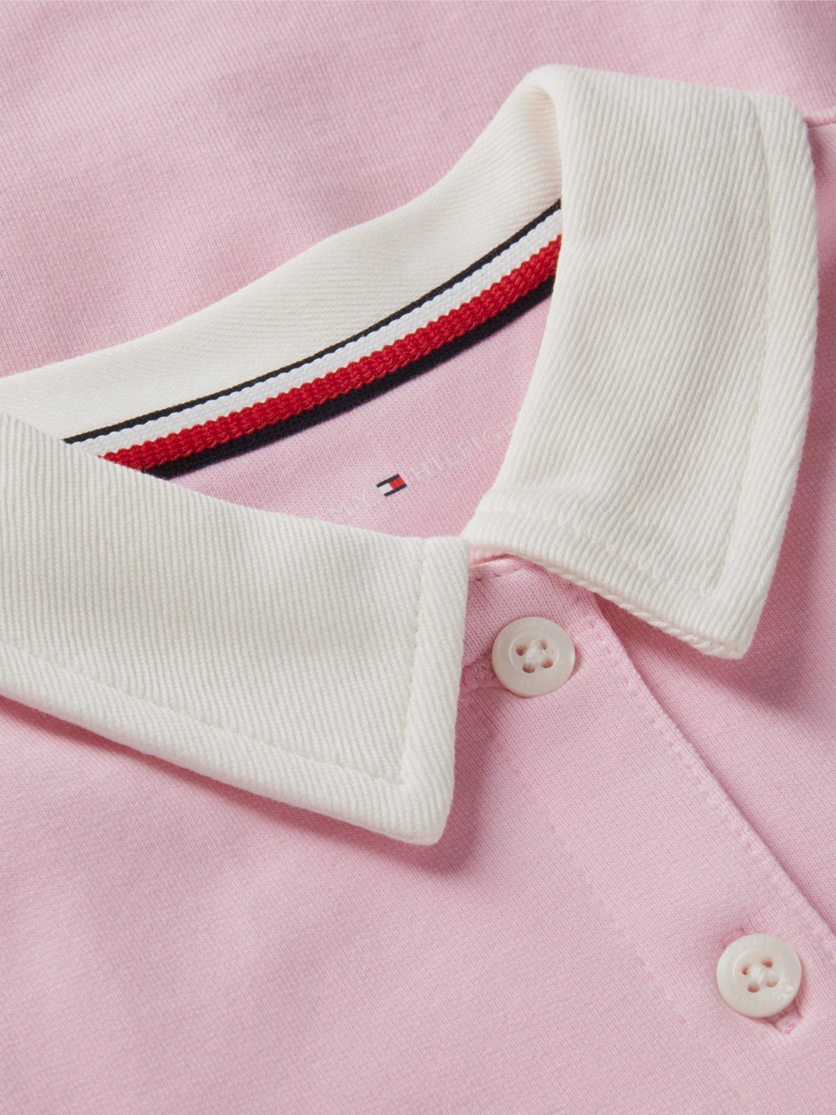 French Terry Polo Jumper Dress And Bloomers Set — Pink