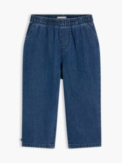 Elasticated Waistband Oversized Jeans — Denim 1