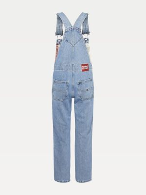 Colour-Blocked Faded Dungarees | DENIM | Tommy Hilfiger