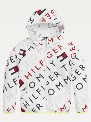 tommy hilfiger sport hooded windbreaker jacket