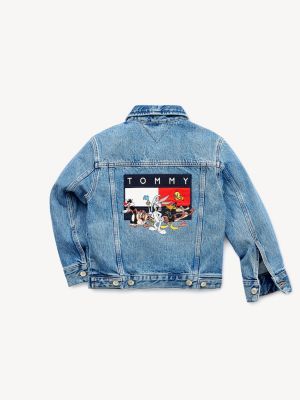 tommy hilfiger denim jacket back print