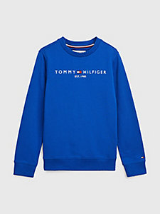blau essential sweatshirt aus terry für kids unisex - tommy hilfiger