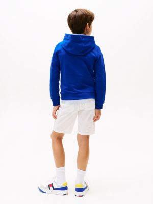 blue logo hoody for kids unisex tommy hilfiger