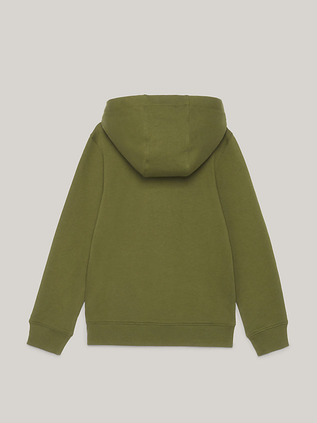 green th established essential genderneutraler hoodie für kids unisex - tommy hilfiger