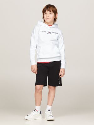 Essential Logo Embroidery Hoody | White | Tommy Hilfiger