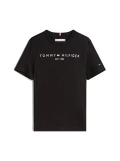 Essential Cotton Logo T-Shirt — Black 7