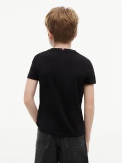 Essential Cotton Logo T-Shirt — Black 8
