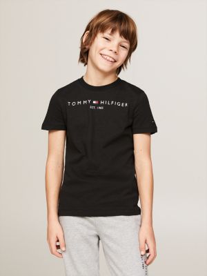Camiseta Essential De Algodón Orgánico Niño Verde Tommy Hilfiger