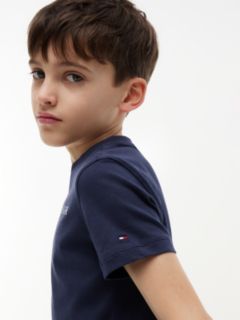 Essential Cotton Logo T-Shirt — Blue 5