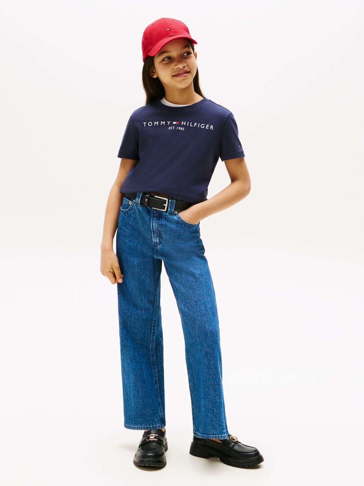Essential Cotton Logo T-Shirt — Blue