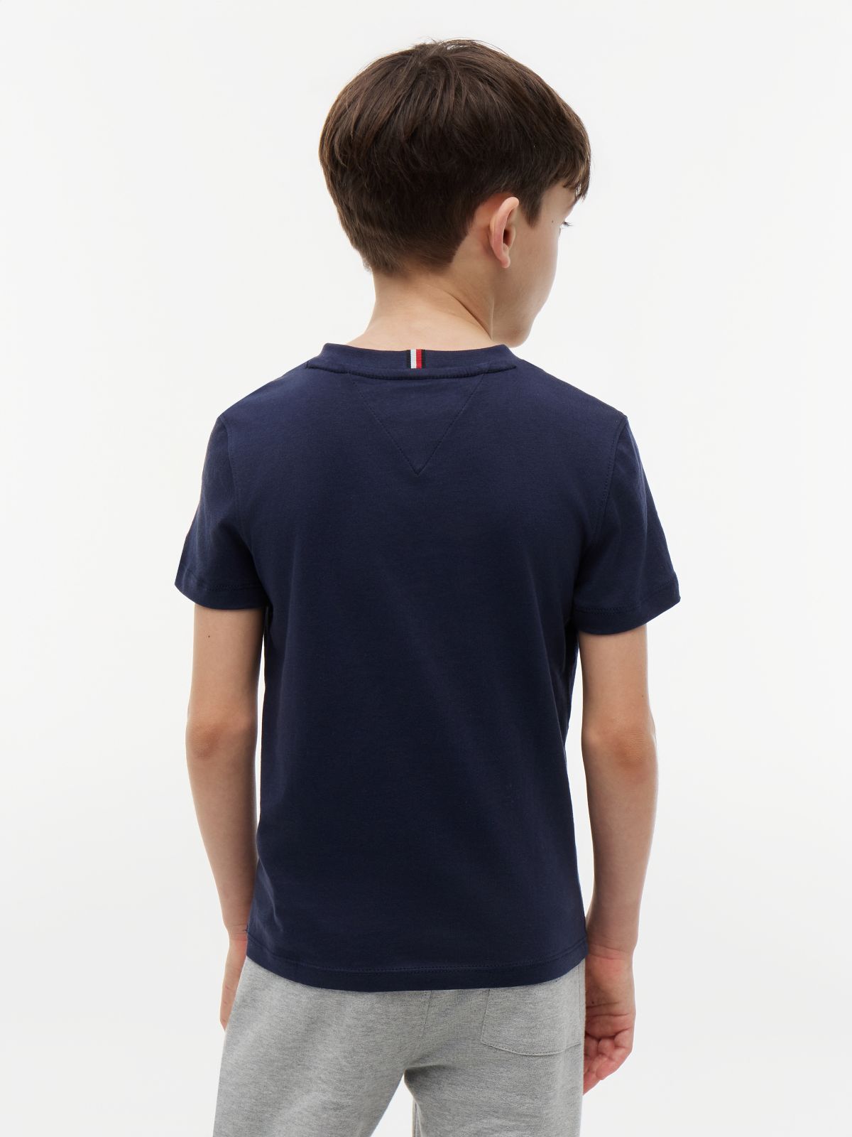 Essential Cotton Logo T-Shirt — Blue