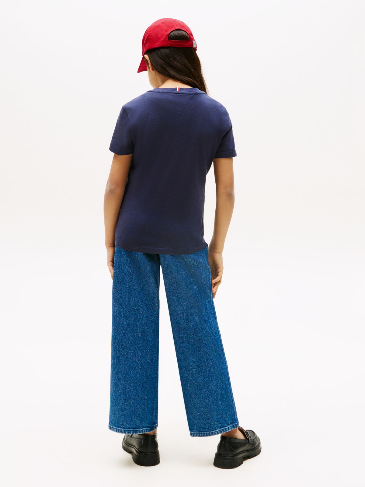 Essential Cotton Logo T-Shirt — Blue