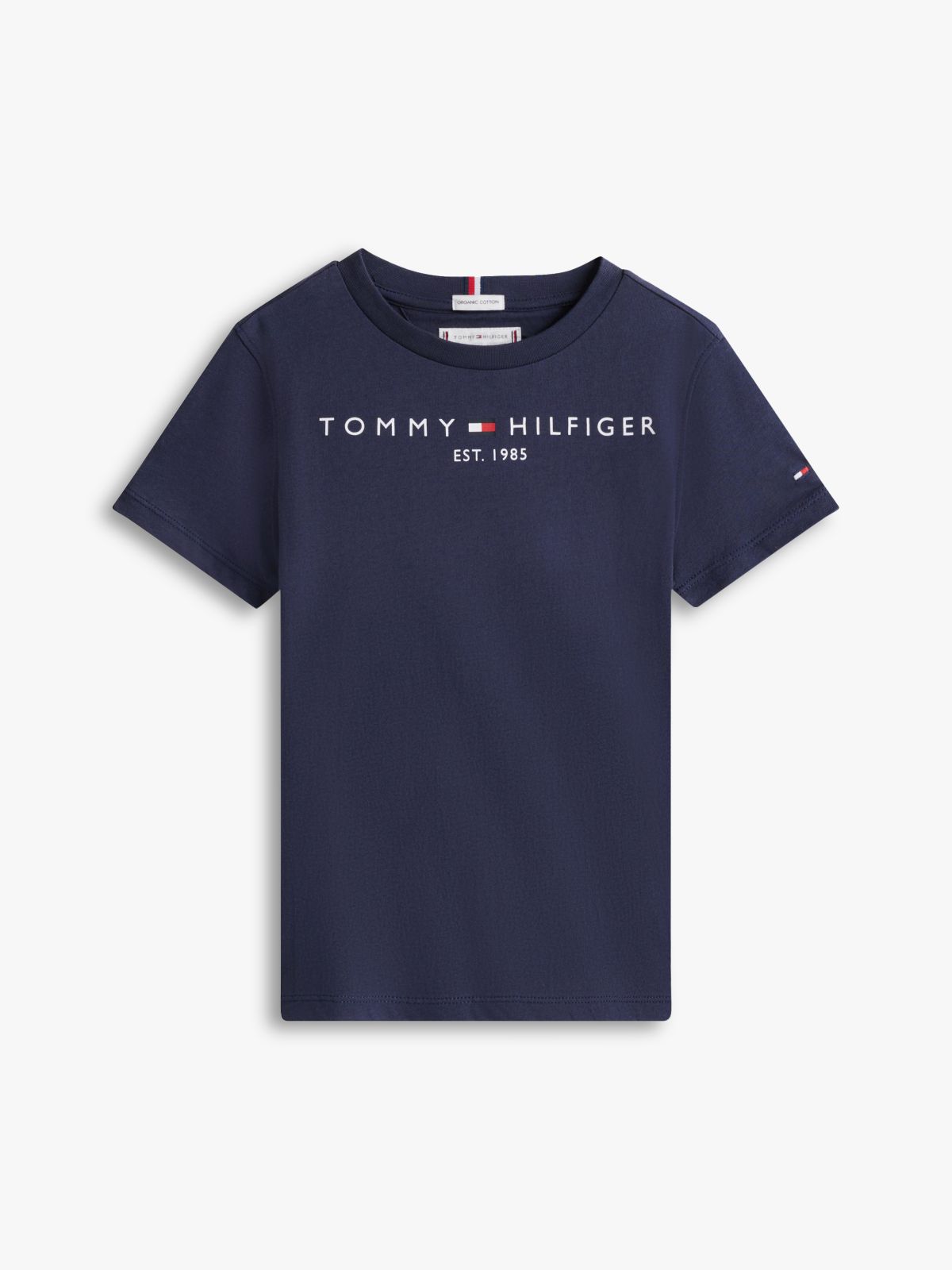 Essential Cotton Logo T-Shirt — Blue