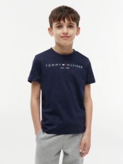 Essential Cotton Logo T-Shirt — Blue 1