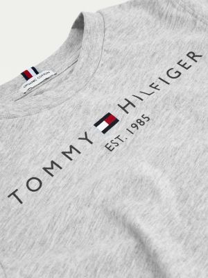 Camiseta tommy hilfiger gris new arrivals