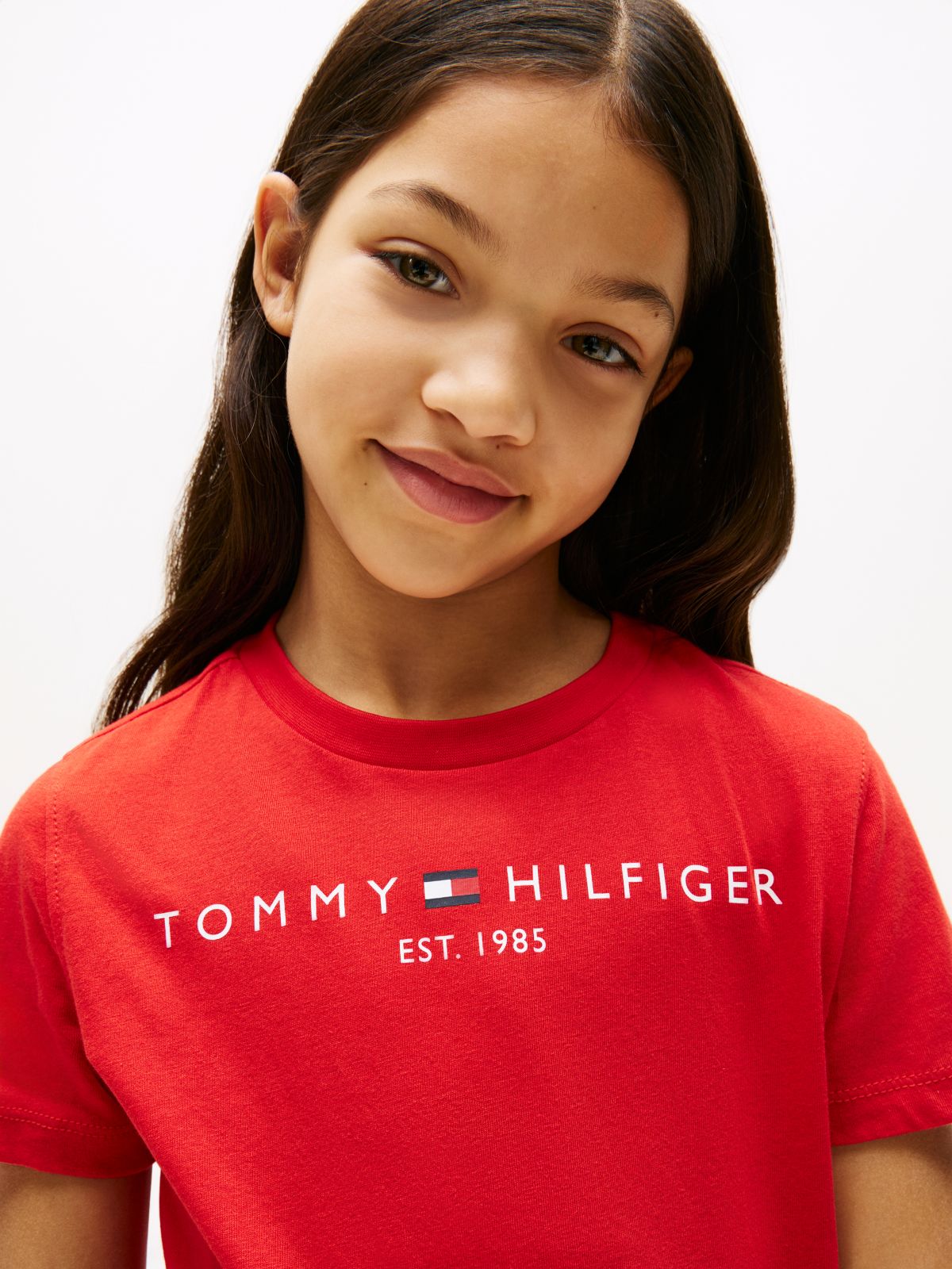 Essential Cotton Logo T-Shirt — Red