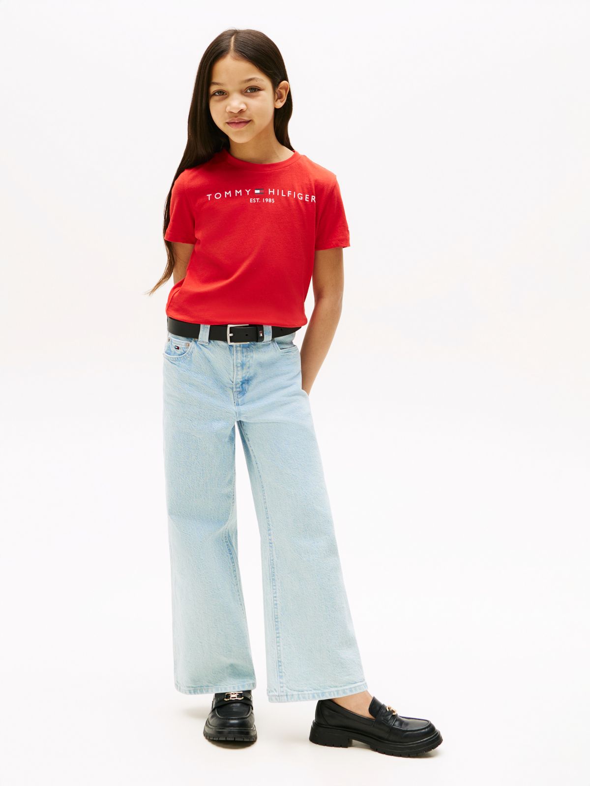 Essential Cotton Logo T-Shirt — Red