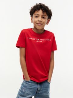 Essential Cotton Logo T-Shirt — Red 1
