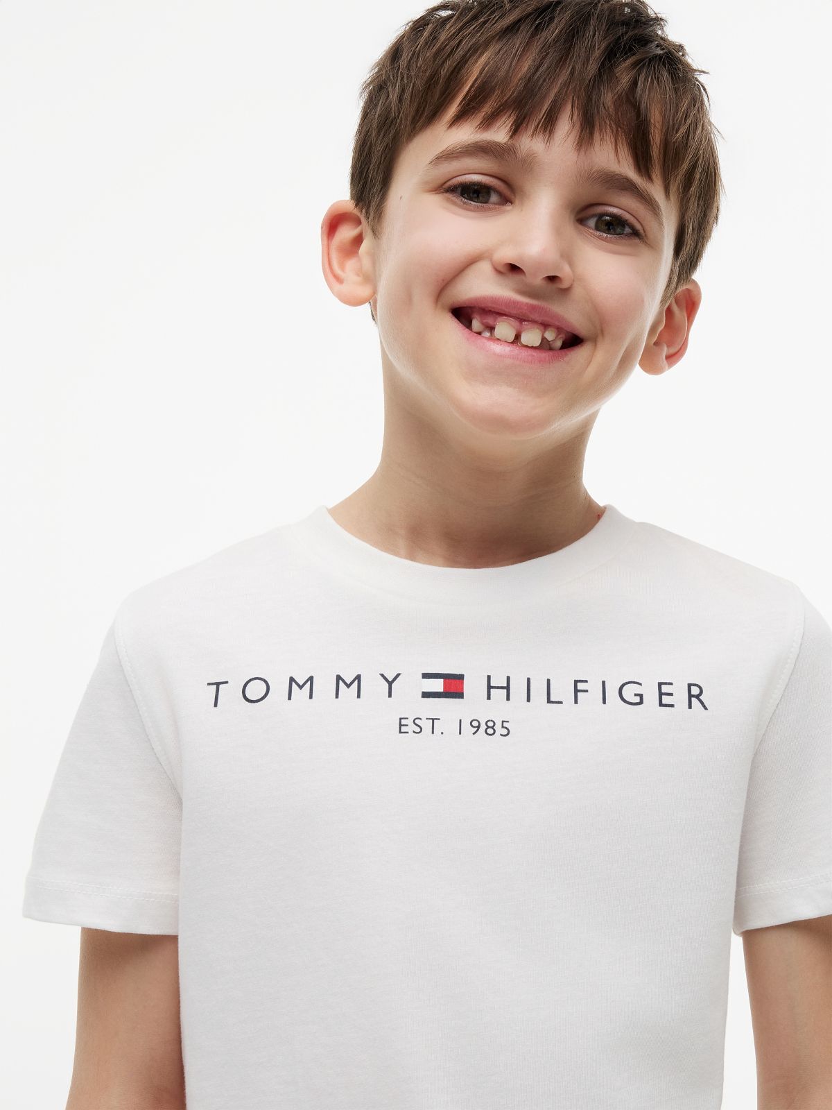 Essential Cotton Logo T-Shirt — White