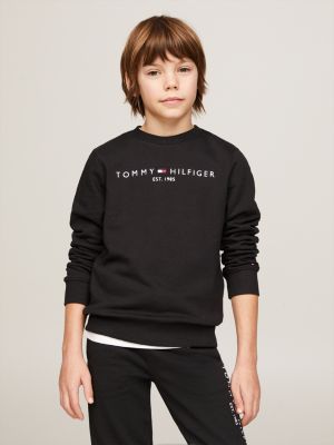Essential Logo Sweatshirt | Black | Tommy Hilfiger