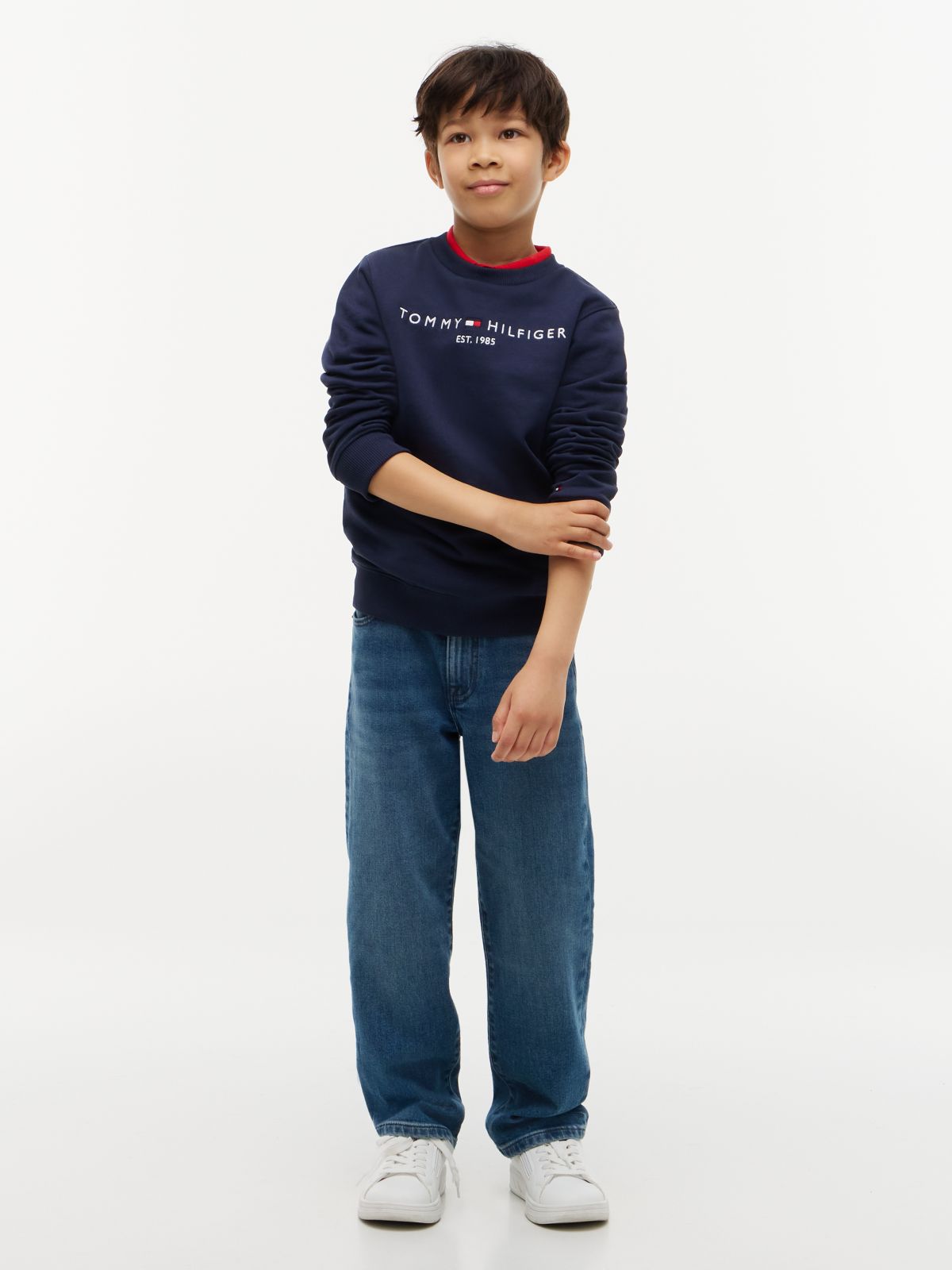 Essential Logo Sweatshirt — Blue